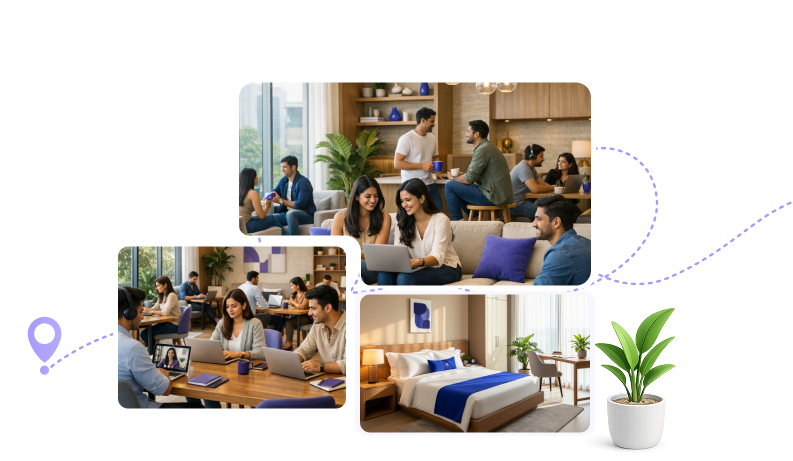 24xLiving community and living spaces